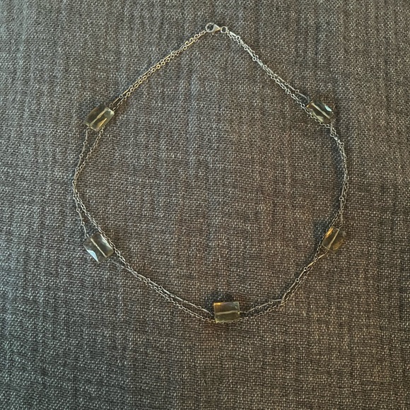 Smokey Quartz Silver Necklace - Picture 12 of 15